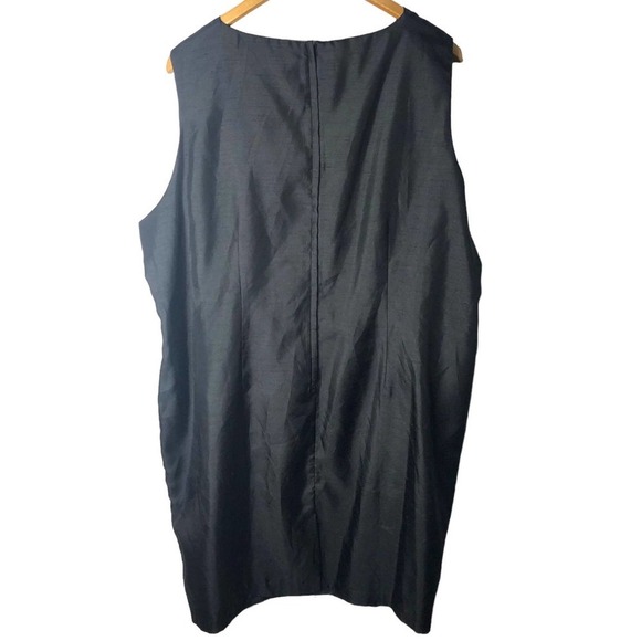 VINTAGE JBS LTD Plus Petite 2XL Black Sleeveless Dress - Picture 3 of 6